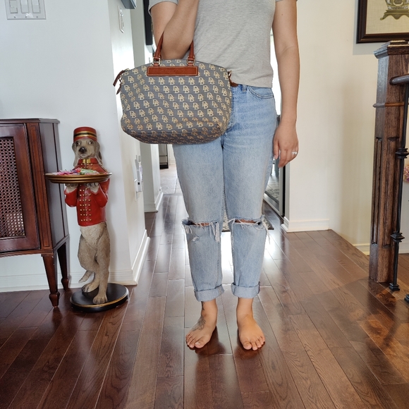 Canvas Dooney and Bourke Top Handle Bag - Picture 10 of 10